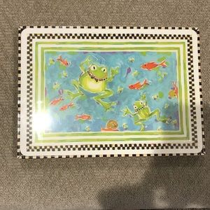 Brand new Mackenzie-Child’s boy placemats.